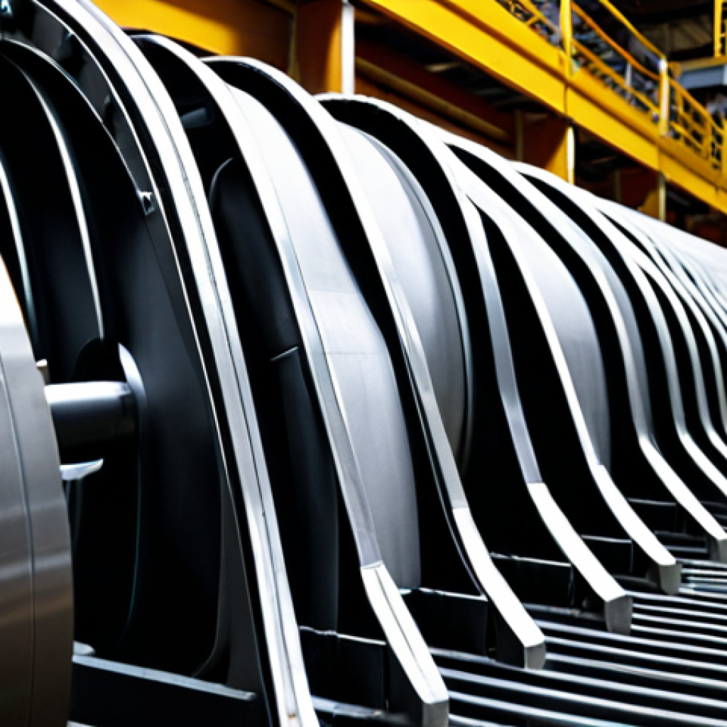 **

High-tech gas turbine blades made of special metal alloy, capable of withstanding 1000 degrees Celsius, in a modern power plant setting. Focus on detail and advanced material technology.

**