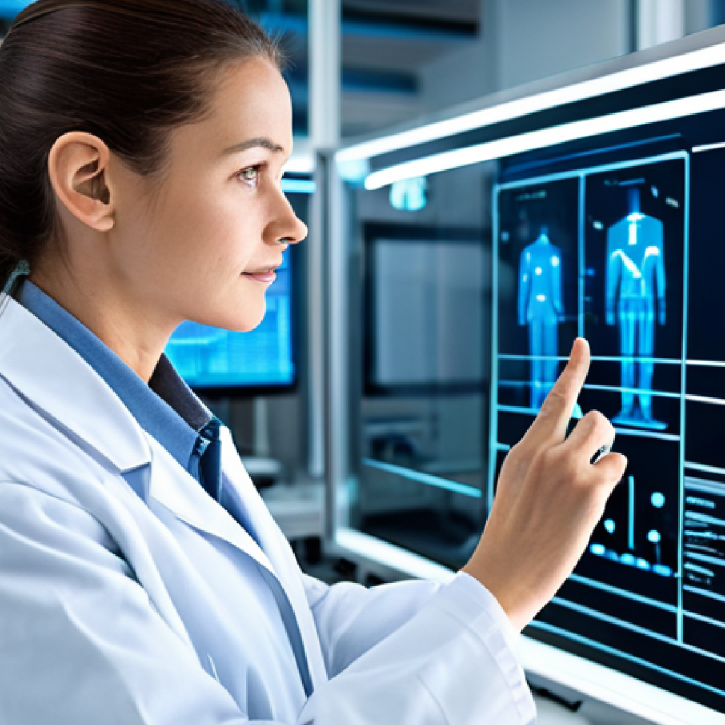 A professional engineer, fully clothed in a modest lab coat over professional attire, stands in a brightly lit, futuristic research laboratory. They are thoughtfully observing a transparent holographic display that visualizes the intricate data flow of a complex control system. Abstract elements representing sensors, actuators, and a precise feedback loop are elegantly integrated into the display, showcasing perfect anatomy and correct proportions. The background features sleek, modern equipment and blurred data screens. The image conveys precision and intellectual depth, with a natural pose and well-formed hands, proper finger count, and natural body proportions. This is safe for work, appropriate content, and family-friendly, high-quality professional photography.