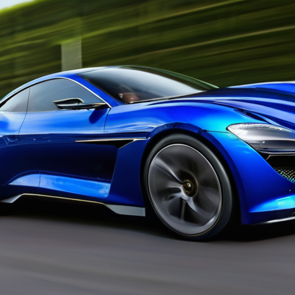 기계공학 동역학 - **"A close-up, dynamic shot of a high-performance car's braking system in action on a sleek, modern ...