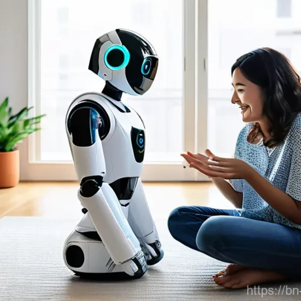 기계공학 로봇기술 - **Prompt 1: Friendly Household Robot in a Modern Home**
    A bright, clean, and modern living room ...