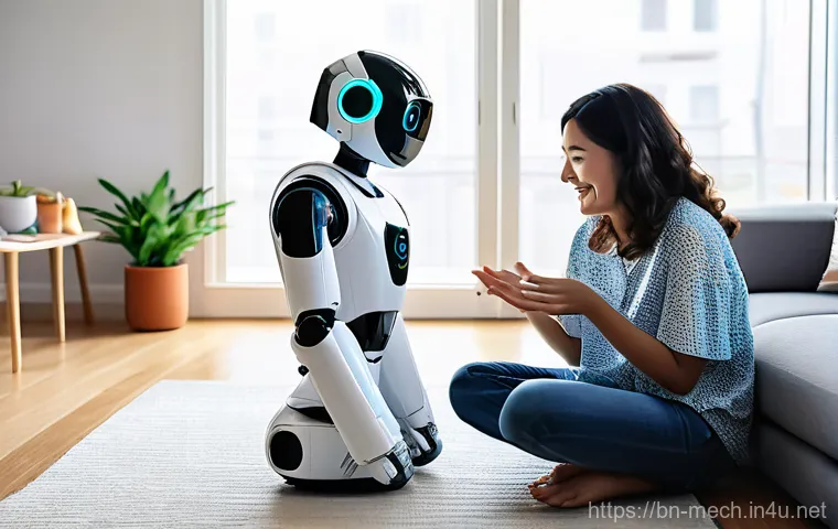 기계공학 로봇기술 - **Prompt 1: Friendly Household Robot in a Modern Home**
    A bright, clean, and modern living room ...