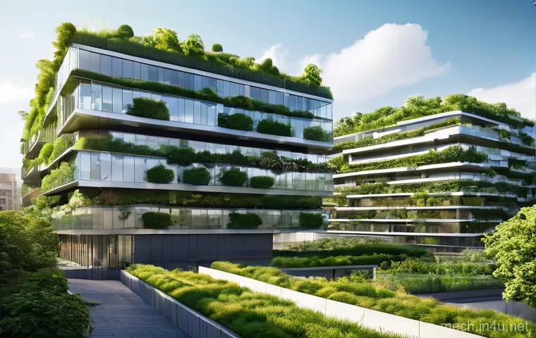 기계공학 온도변화 - **Prompt 2: High-Tech Data Center Cooling**
    "An interior view of a pristine, high-tech data cent...