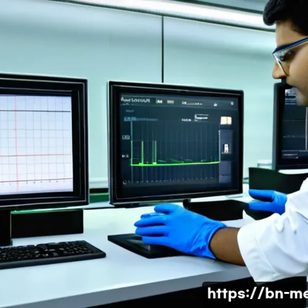 기계공학 항복점 - A detailed engineering laboratory scene showing a tensile test machine pulling a metal specimen, wit...