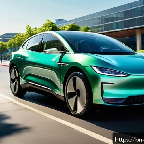기계공학 차량공학 - A sleek modern electric car charging at a futuristic urban station, highlighting advanced lithium-io...