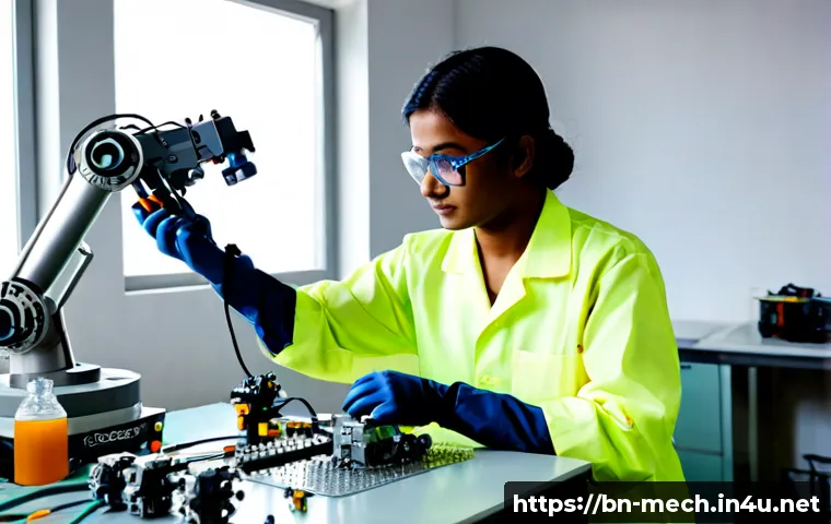 Home 17 기계공학 로봇시스템개발 - Photorealistic robotics engineering laboratory in Bangladesh, a focused Bengali mechanical engineer ...